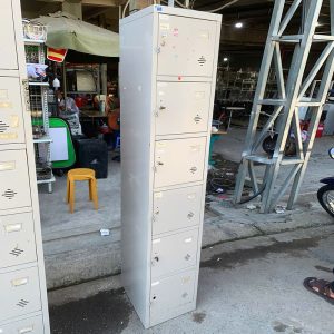 Tủ Locker Sắt 6 Ngăn 1m83 Cũ