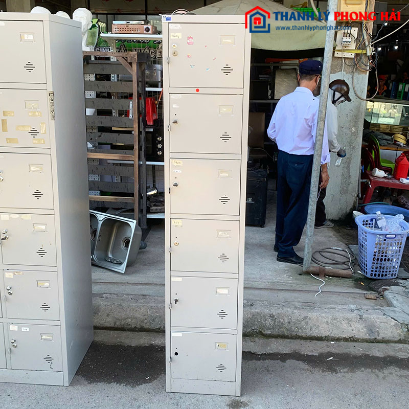 Tủ Locker Sắt 6 Ngăn 1m83 Cũ