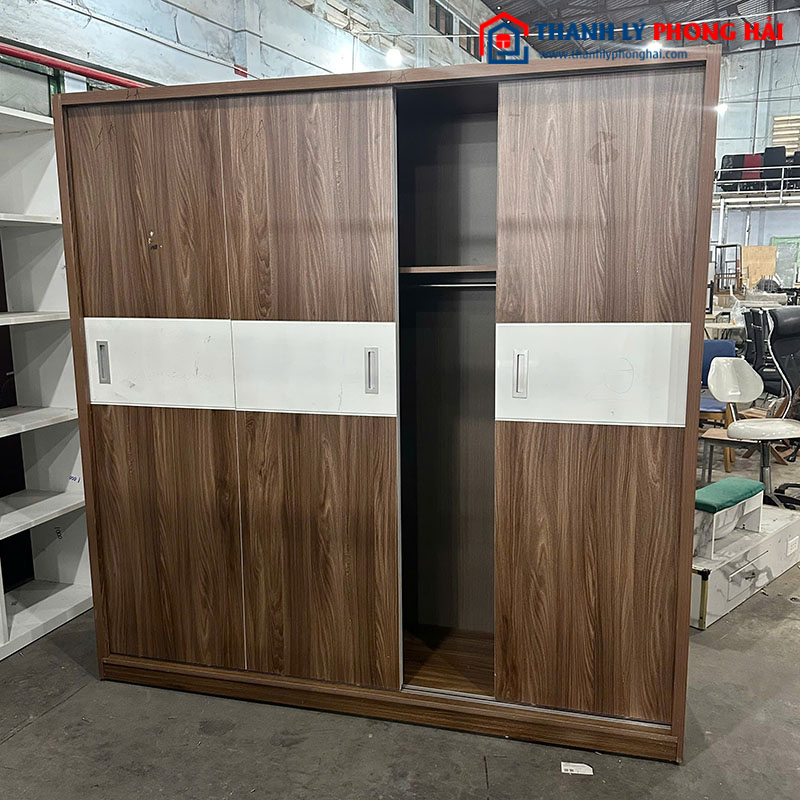 Tủ Quần Áo 4 Cánh Cửa Lùa Cũ