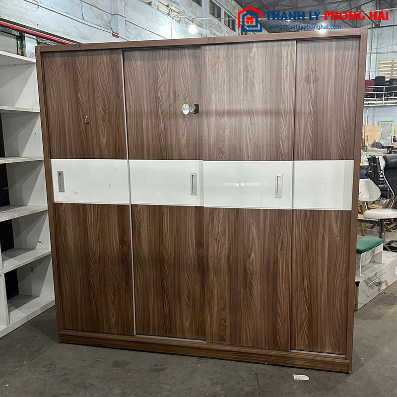 Tủ Quần Áo 4 Cánh Cửa Lùa Cũ