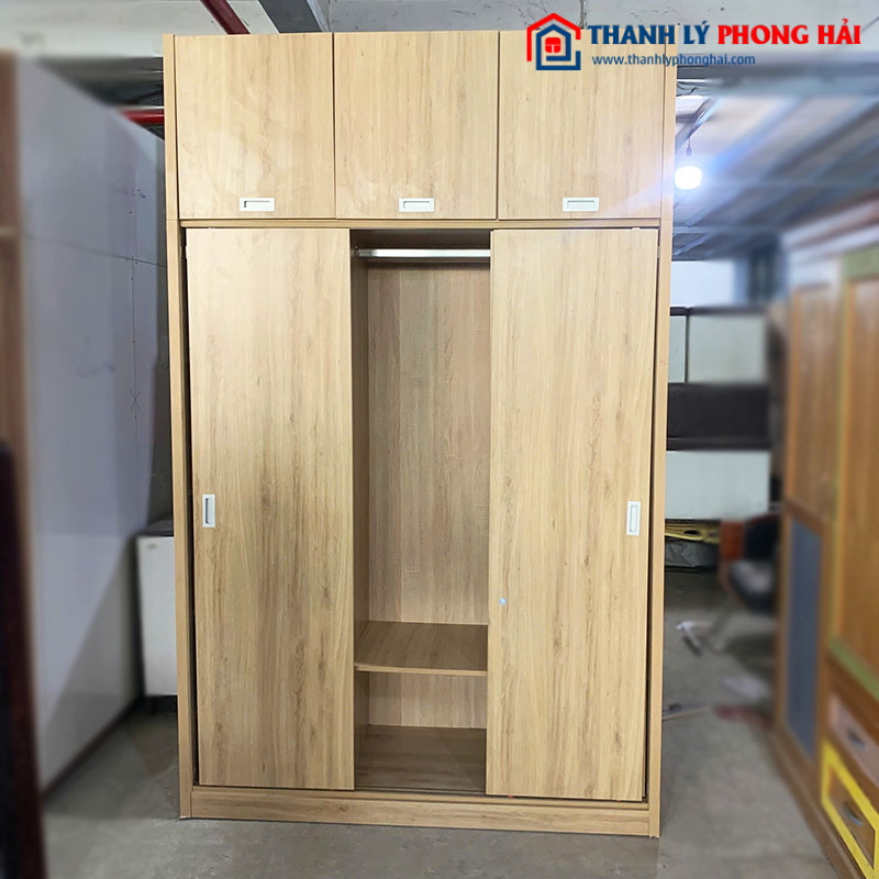 Tủ Quần Áo Cửa Lùa 1m6 Gỗ Công Nghiệp Cũ