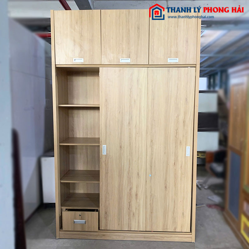 Tủ Quần Áo Cửa Lùa 1m6 Gỗ Công Nghiệp Cũ