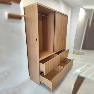 Tủ Quần Áo Cửa Lùa Nhiều Ngăn 1m55 Cũ