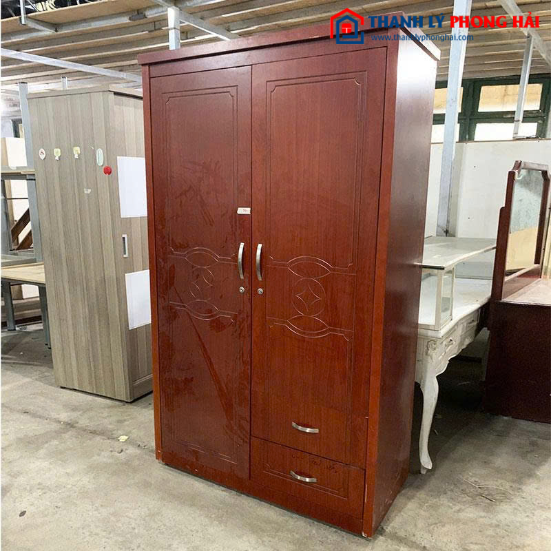 Tủ Quần Áo Gỗ Công Nghiệp 1m2 Cũ