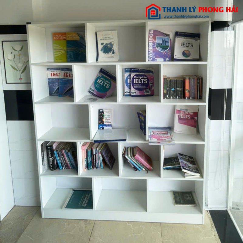 Tủ Trưng Bày Gỗ Công Nghiệp Nhiều Ô Cũ