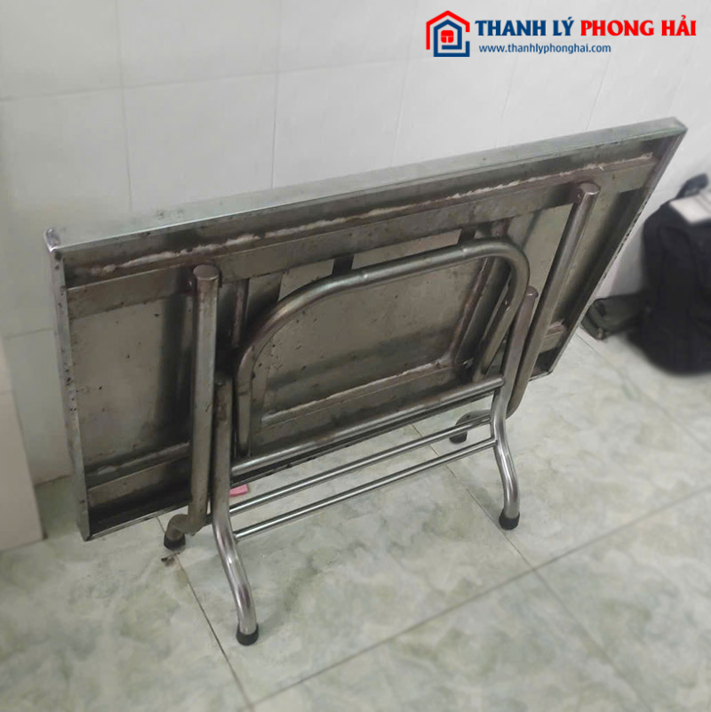Bàn Ăn Inox Gấp Gọn Cũ (Nhiều Kích Thước)