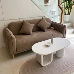 Bàn Ghế Sofa Bọc Vải Nhung Kèm Bàn Mới 99%