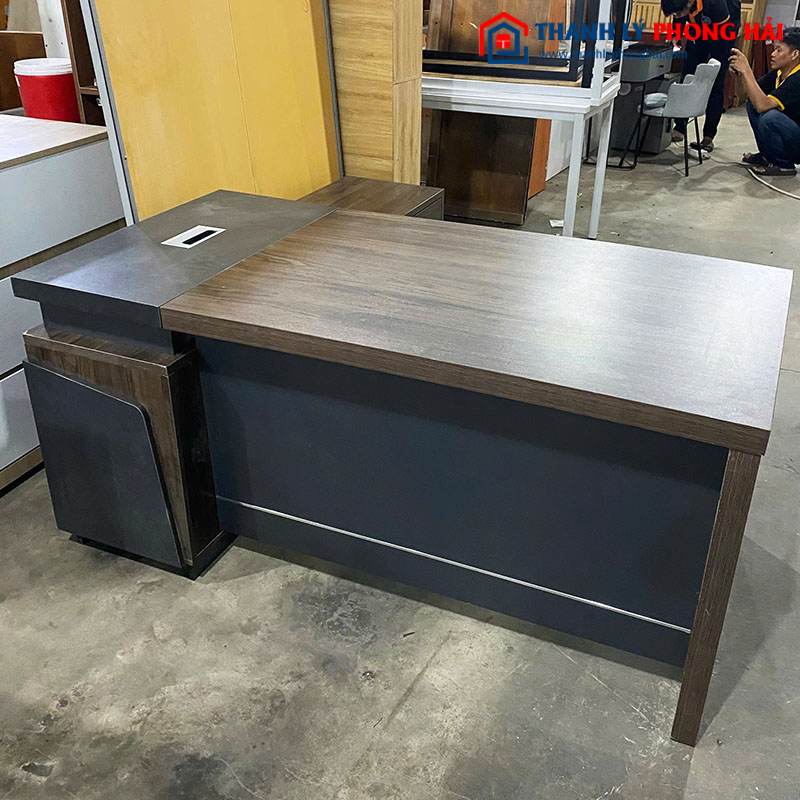 Bàn Giám Đốc Góc L Gỗ 1m6 Cũ