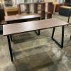 Bàn Làm Việc Chân Sắt Mặt Gỗ 1m6 Cũ