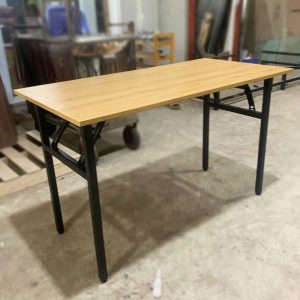 Bàn Làm Việc Mặt Gỗ Chân Sắt 1m2 Cũ