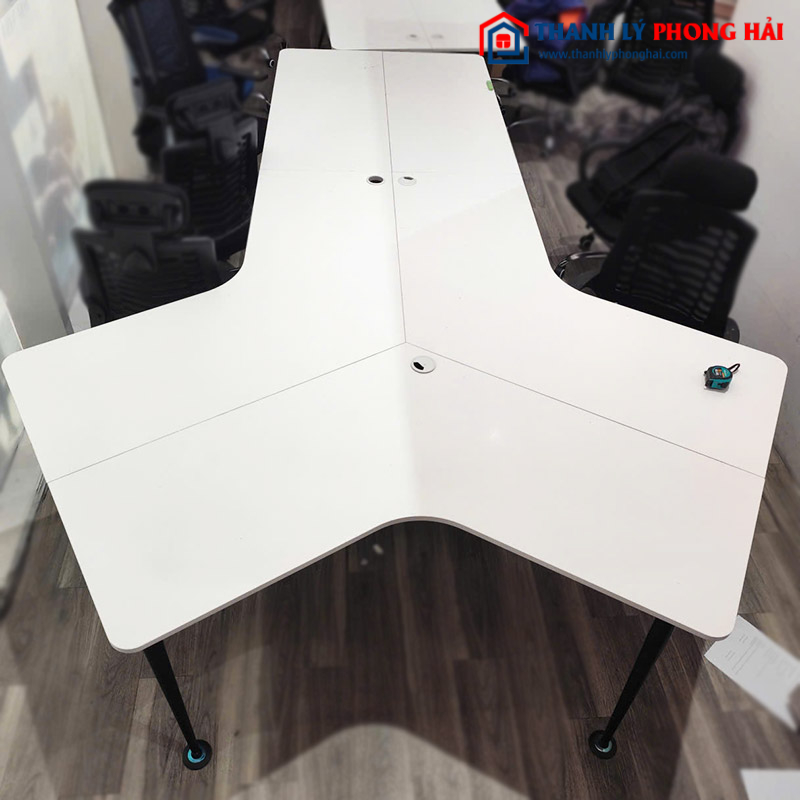 Bàn Làm Việc Nhóm Mặt Gỗ Cho 4-6 Người Cũ (Nhiều Kích Thước)
