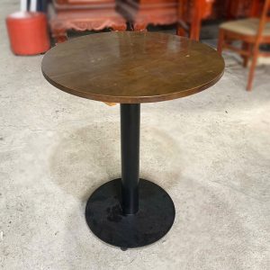 Bộ Bàn Ghế Cafe Gỗ Tự Nhiên 4 Ghế Bọc Nệm Cũ