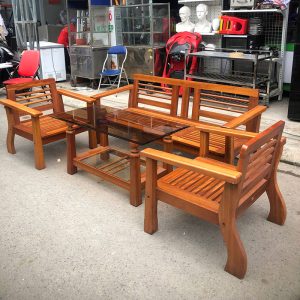 Bộ Bàn Ghế Salon Gỗ Tự Nhiên Cũ