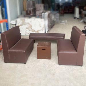 Bộ Bàn Ghế Sofa Bọc Simili Màu Nâu Cũ ( Nhiều Mẫu)