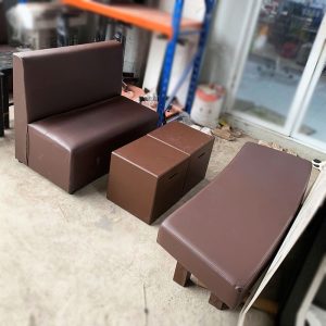 Bộ Bàn Ghế Sofa Bọc Simili Màu Nâu Cũ ( Nhiều Mẫu)