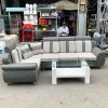 Bộ Sofa Góc L Cũ Bọc Da Lót Nệm Vải Cũ