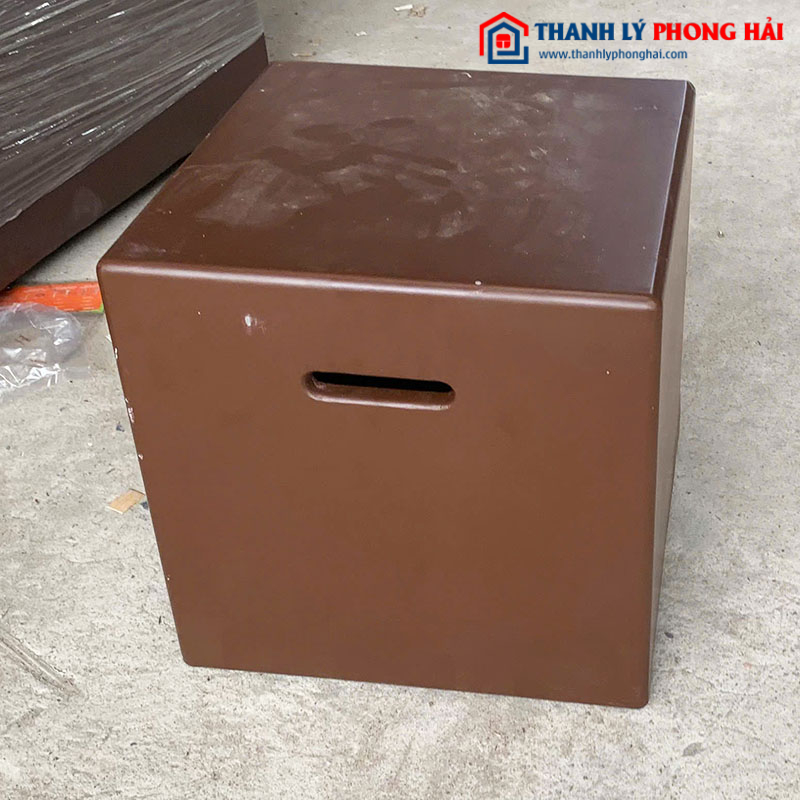 Đôn Sofa Bọc Simili Vuông 40cm Cũ