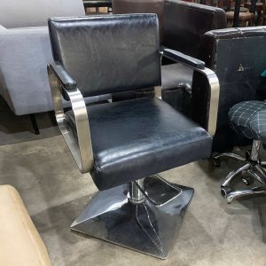 Ghế Cắt Tóc Salon Bọc Da Đen Chân Xoay Cũ