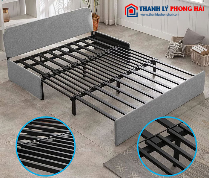 giường lắp ghép bằng sắt