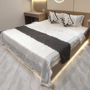 Hệ Giường Ngủ Gỗ Kèm Bàn Trang Điểm, Bàn Làm Việc Mới 99%