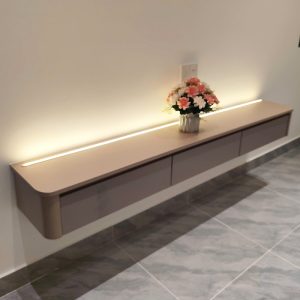 Kệ Tivi Treo Tường 3 Ngăn Gỗ Công Nghiệp Mới 99% (Nhiều Mẫu)