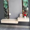 Kệ Tivi Treo Tường Gỗ Công Nghiệp 2 Bậc Mới 99%