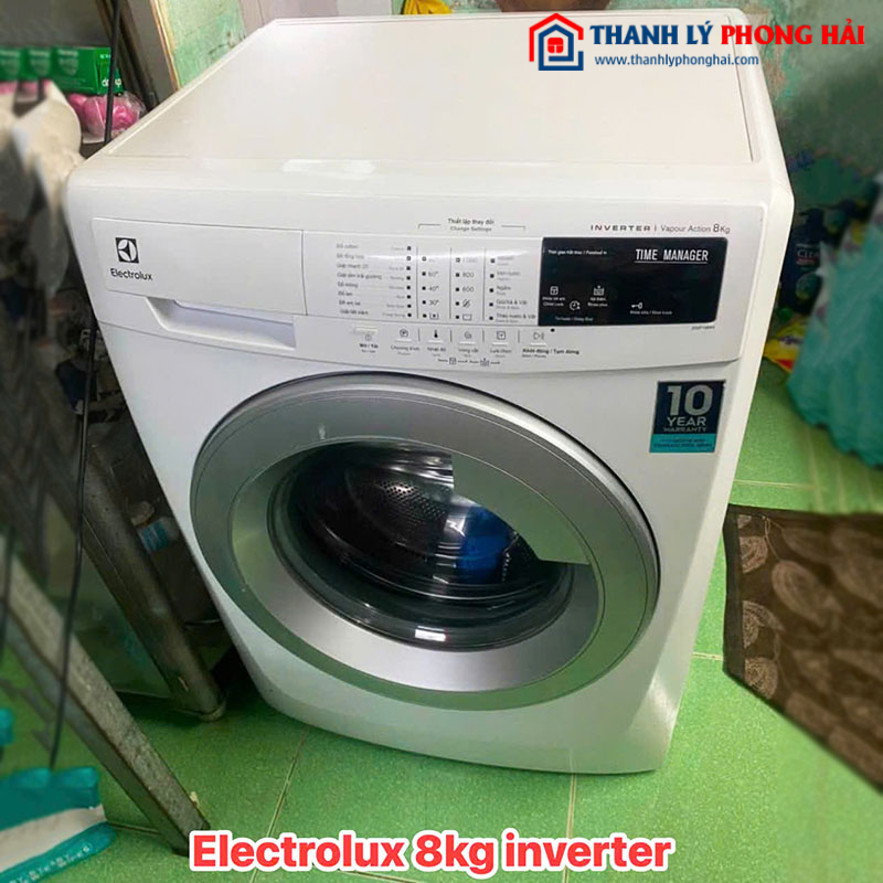 Máy Giặt Electrolux Lồng Ngang Inverter 8kg Cũ