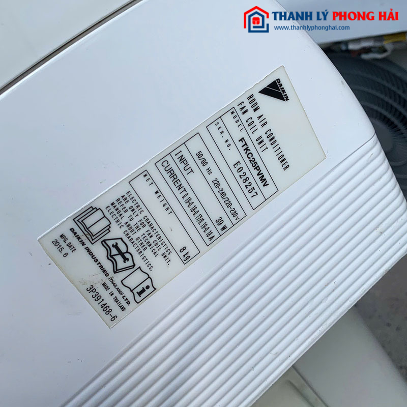 Máy Lạnh Daikin 2HP Inverter Model FTKC25PVMV Cũ