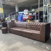 Sofa Băng Dài 3m2 Bọc Da Nâu Cũ