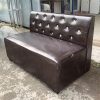 Sofa Băng Lẻ 1m1 Bọc Da Nâu Đen Mới 90%
