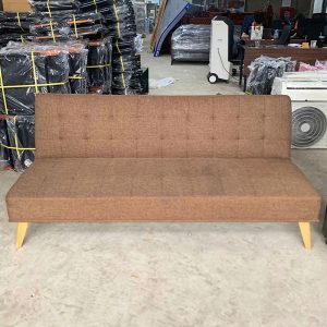 Sofa Bed Bọc Vải Nâu Cũ