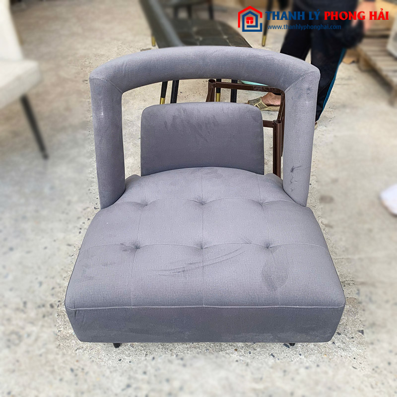Sofa Đơn Bọc Vải Màu Tím Cũ