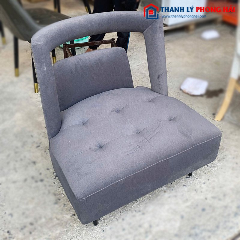 Sofa Đơn Bọc Vải Màu Tím Cũ