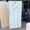 Tủ Locker Gỗ Công Nghiệp 12 Ngăn Cũ