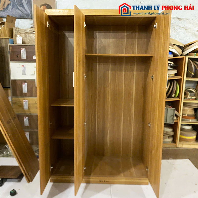 Tủ Quần Áo 2 Cánh Tồn Kho Gỗ Công Nghiệp Cũ