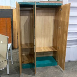 Tủ Quần Áo 3 Cánh Gỗ Công Nghiệp Màu Xanh Cũ