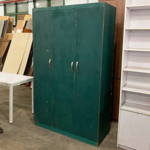 Tủ Quần Áo 3 Cánh Gỗ Công Nghiệp Màu Xanh Cũ