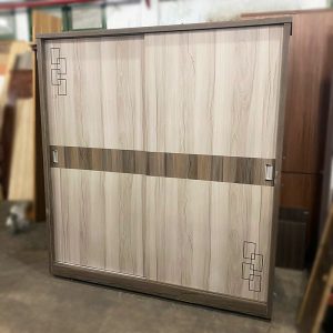 Tủ Quần Áo Cửa Lùa Gỗ Công Nghiệp Có Gương Cũ