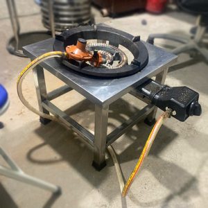Bếp Công Nghiệp 1 Họng Khung Inox Cũ