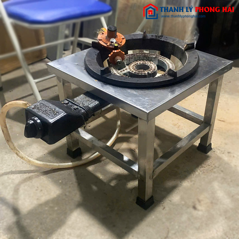 Bếp Công Nghiệp 1 Họng Khung Inox Cũ