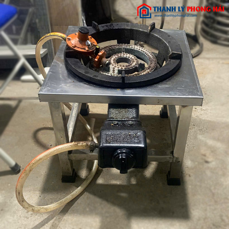 Bếp Công Nghiệp 1 Họng Khung Inox Cũ