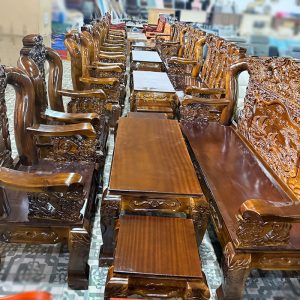 Bộ Salon Gỗ Tràm Thuận Buồm Xuôi Gió Mới 99%