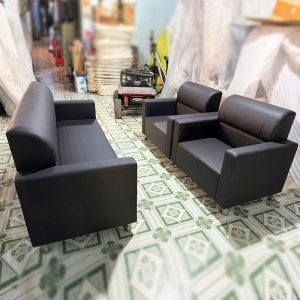 Bộ Sofa Văn Phòng 3 Món Bọc Da Tồn Kho