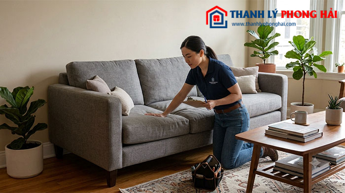 Cách khắc phục ghế sofa bị lún tại nhà