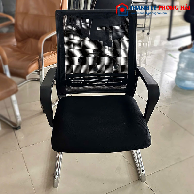 Ghế Lưng Lưới Chân Inox Xoay Cũ