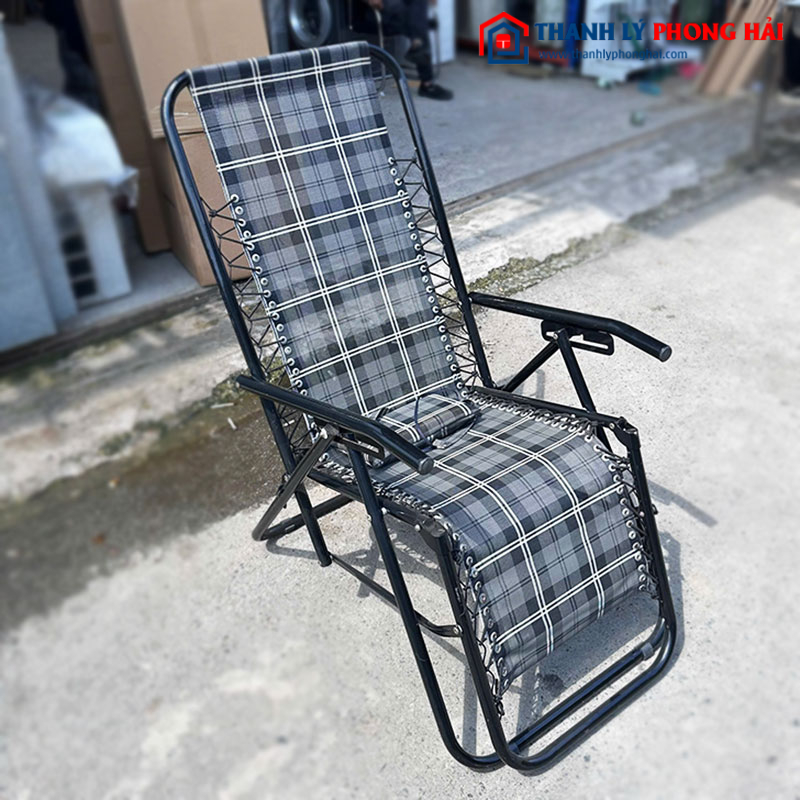 Giường Gấp Gọn Khung Sắt Vải Cũ