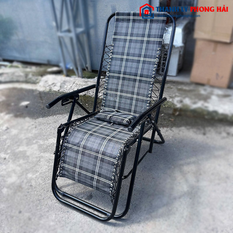Giường Gấp Gọn Khung Sắt Vải Cũ