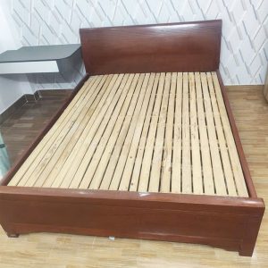 Giường Gỗ Tự Nhiên 1m6 Có Dạt Gỗ Cũ
