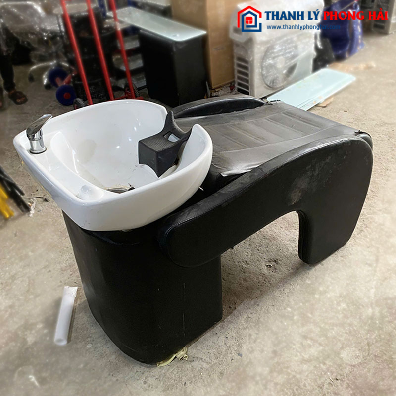 Giường Gội Đầu Bọc Da Bồn Sứ Cũ