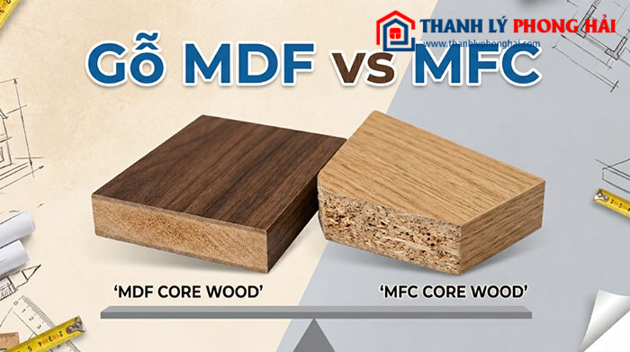Gỗ MDF vs Gỗ MFC